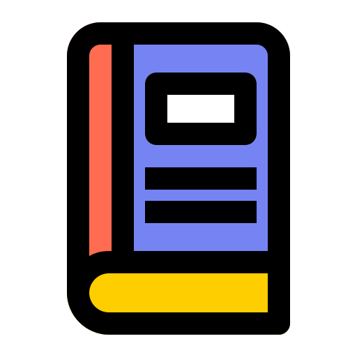 Book Generic Outline Color icon