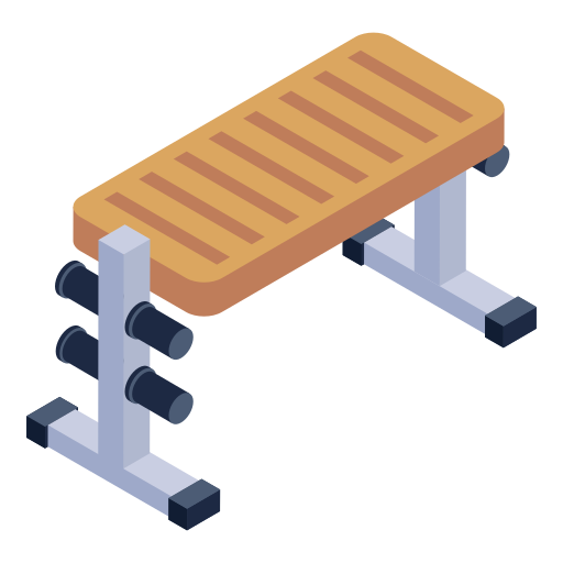 Bench press free icon