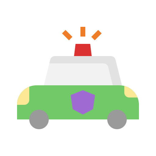 polizeiauto kostenlos Icon