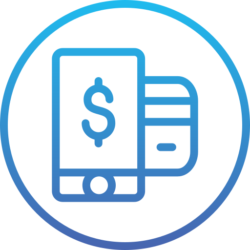 Mobile banking free icon