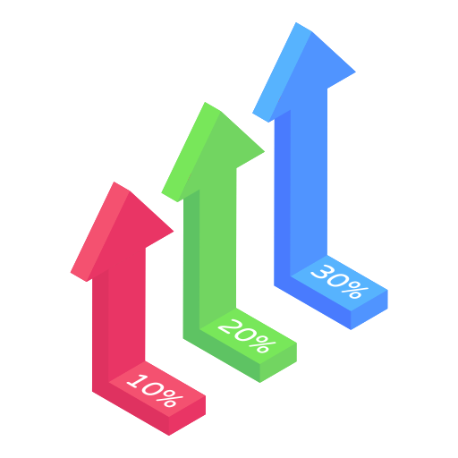 gráfico de barras icono gratis