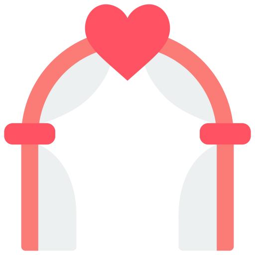 arco de boda icono gratis