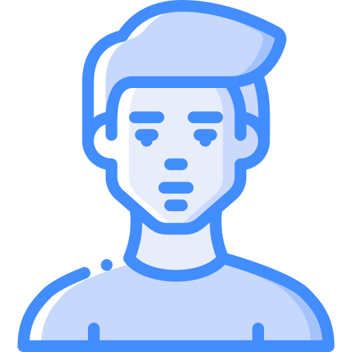 Male Basic Miscellany Blue icon