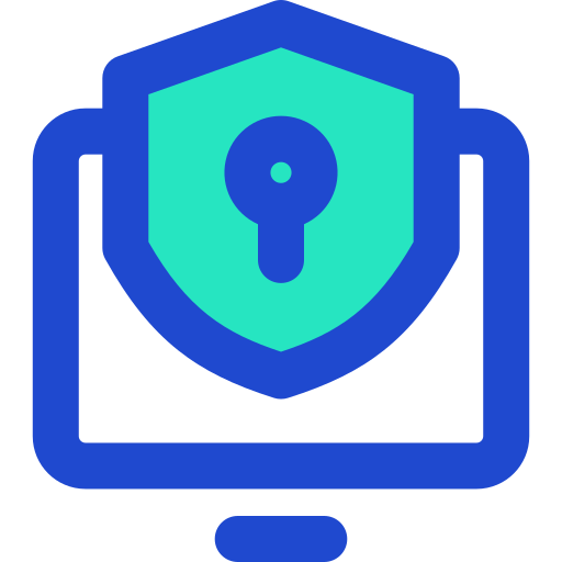 la seguridad cibernética icono gratis