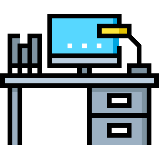 Desk - free icon