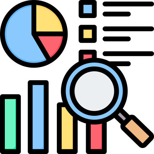 investigación de mercado icono gratis