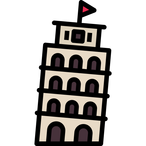torre inclinada de pisa grátis ícone torre inclinada de pisa grátis ícone