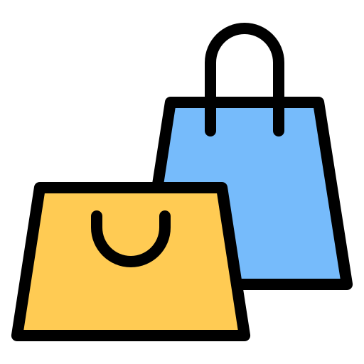 Shopping bag Generic Outline Color icon