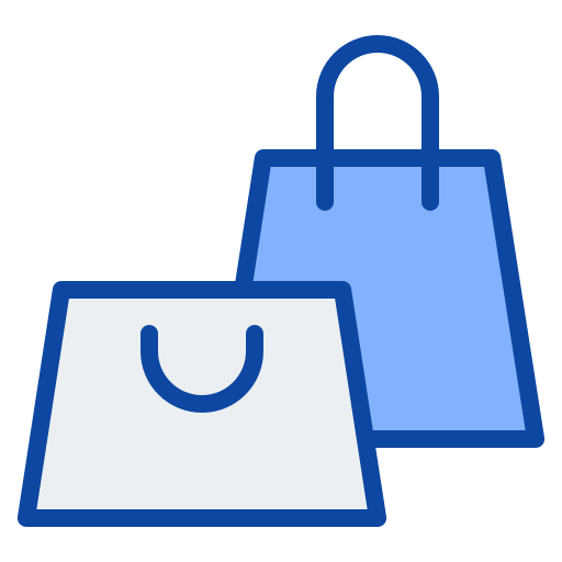 Shopping bag Generic Blue icon