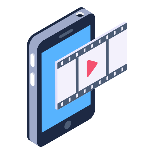 video en línea icono gratis