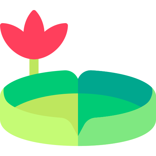 Water lily Basic Rounded Flat icon