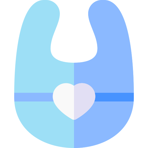 Baby bib Basic Rounded Flat icon