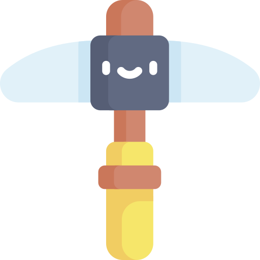 Pickaxe Kawaii Flat icon