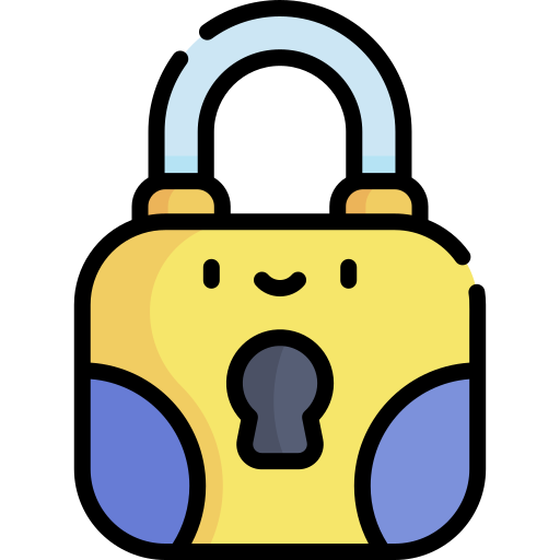 Lock Kawaii Lineal color icon