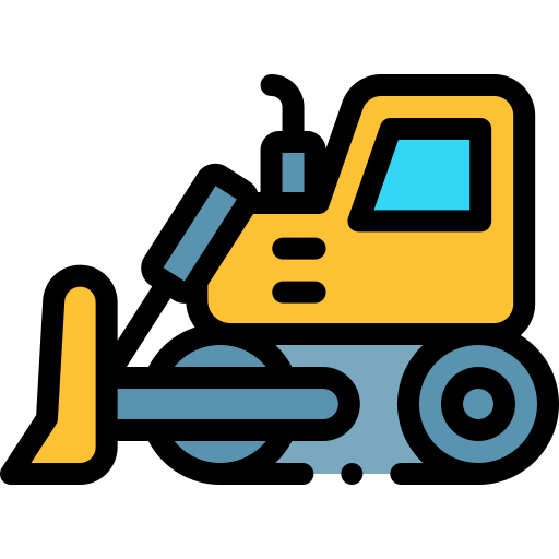 bulldozer Icône gratuit bulldozer Icône gratuit