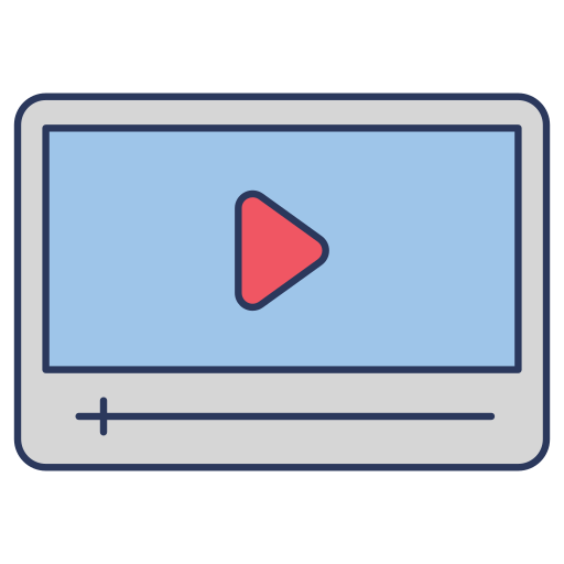 reproductor de video icono gratis