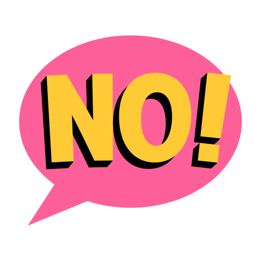 No chat Stickers - Free communications Stickers
