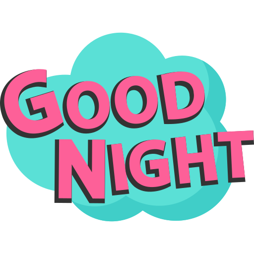 Good night sticker new arrivals