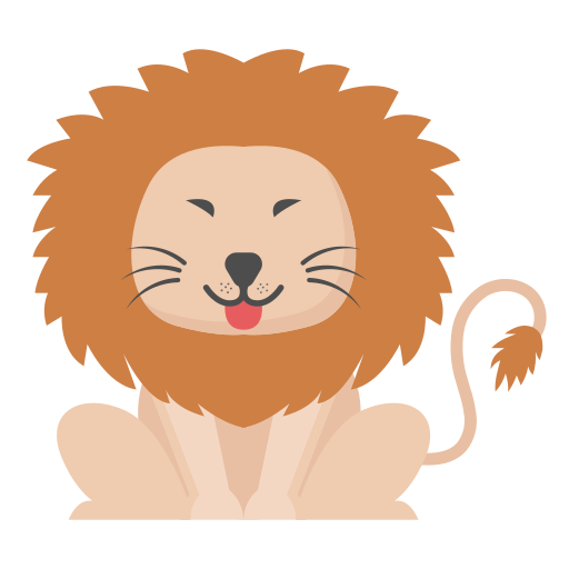 león gratis sticker