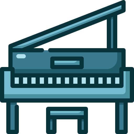 Piano Generic Outline Color icon