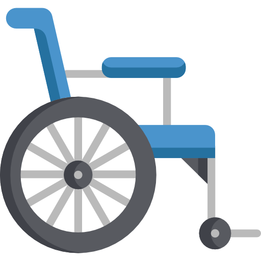 Icône de fauteuil roulant illustration de vecteur. Illustration du  intérieur - 216779581