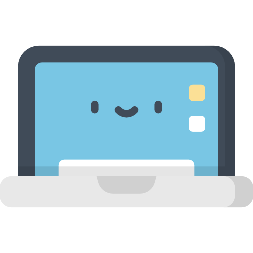 Laptop Kawaii Flat icon