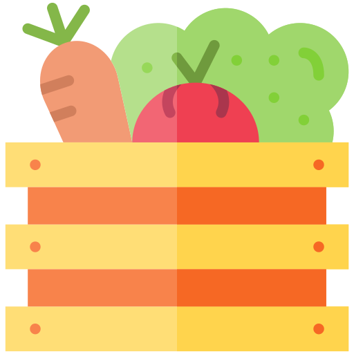 caja de verduras icono gratis