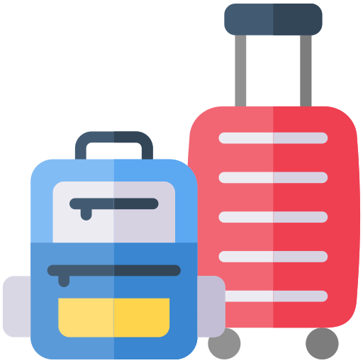 Travel luggage free icon