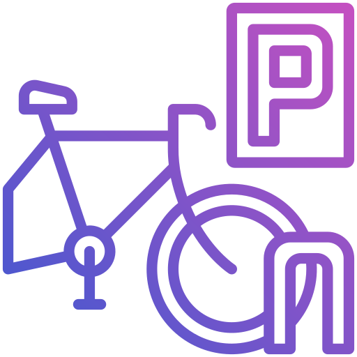 parking de bicicletas icono gratis