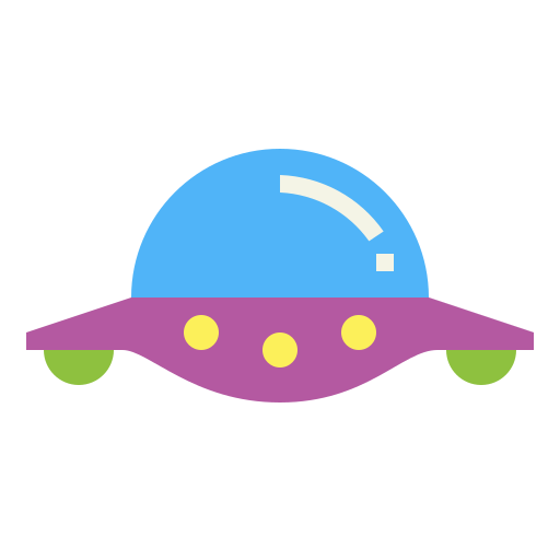 Ufo Smalllikeart Flat icon