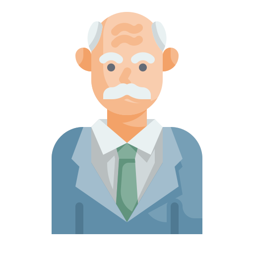 Old man Wanicon Flat icon