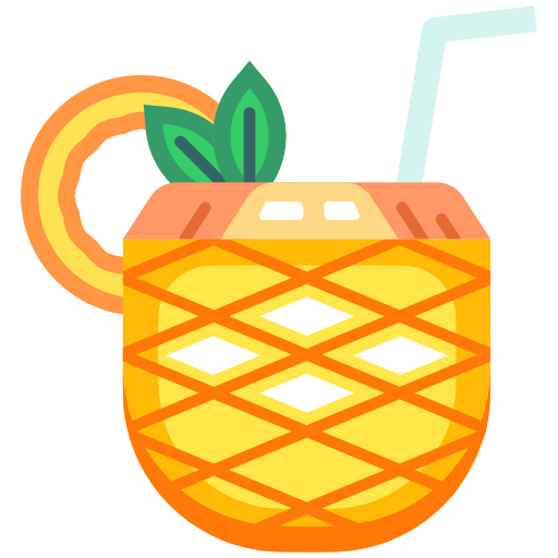 piña colada Icône gratuit