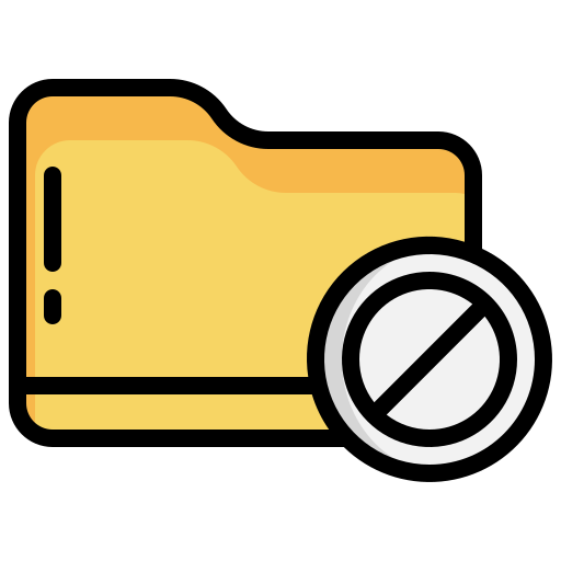 Forbidden Generic Outline Color icon