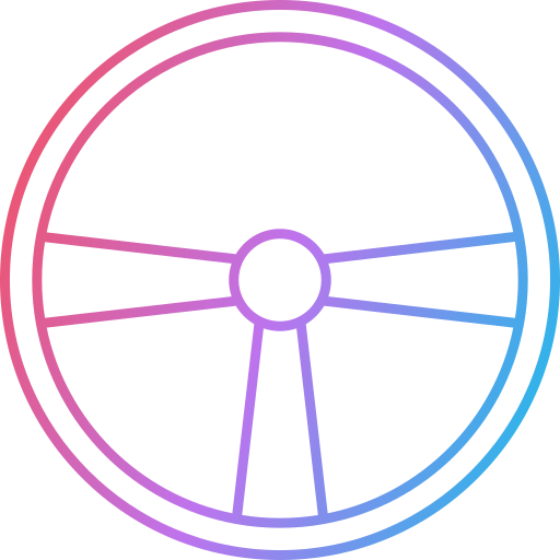 Steering wheel free icon
