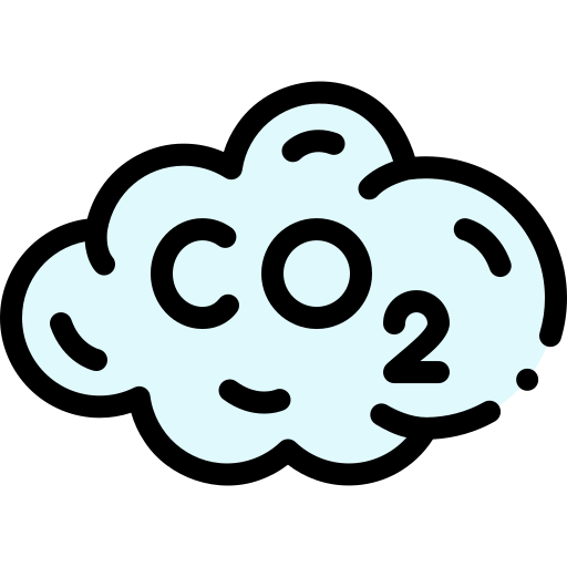 nube de co2 icono gratis