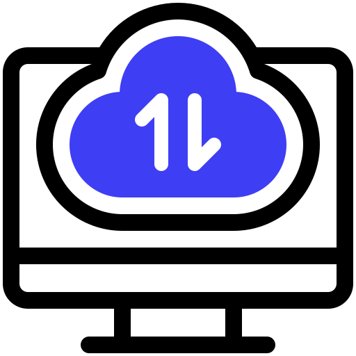 computación en la nube icono gratis