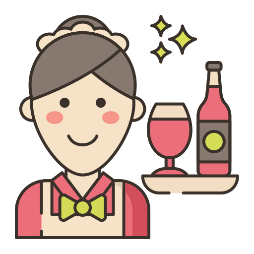 camarera icono gratis