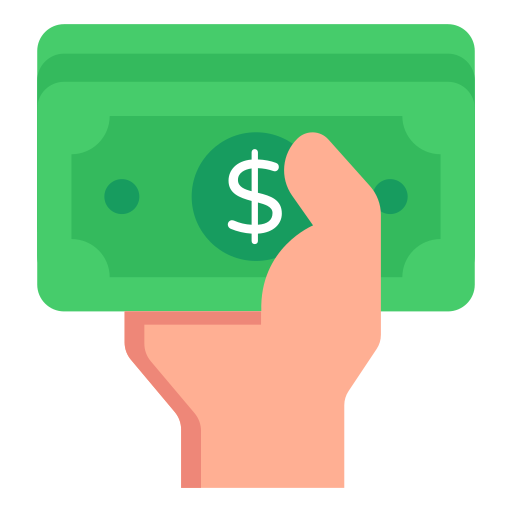 dinero en efectivo icono gratis