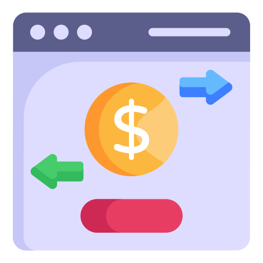 Money transfer - free icon