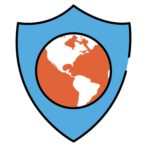 seguridad global icono gratis