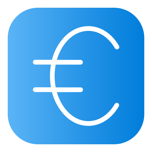 Euro Generic Flat Gradient icon