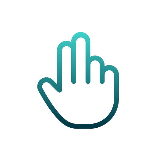 dos dedos icono gratis