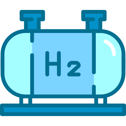 icono de hidrógeno generic blue