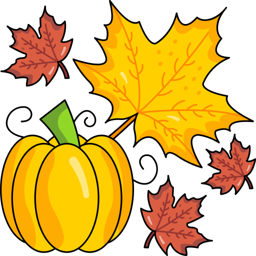 Pumpkin Stickers - Free food and restaurant Stickers