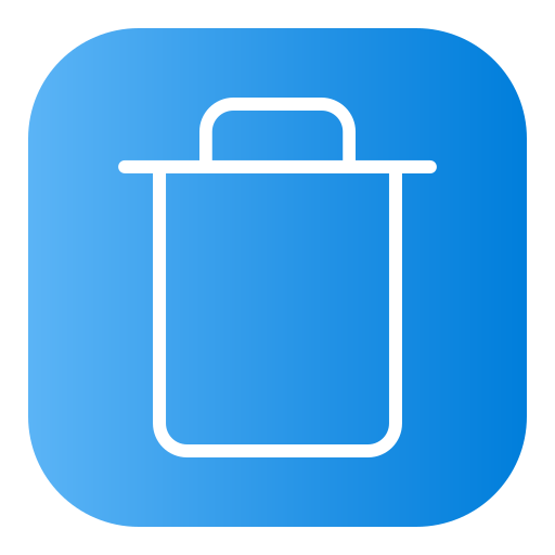 Trash bin Generic Flat Gradient icon