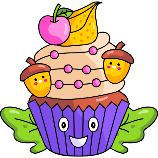 Cupcake Stickers - Free food and restaurant Stickers