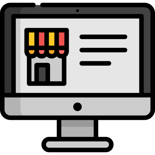 Online shop free icon
