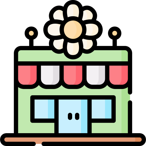 tienda de flores icono gratis