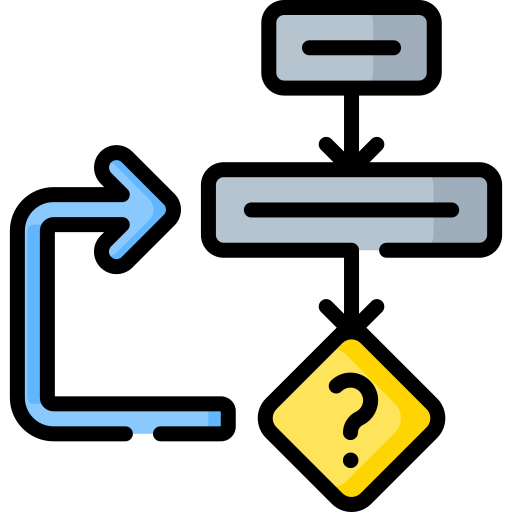 diagrama de flujo icono gratis