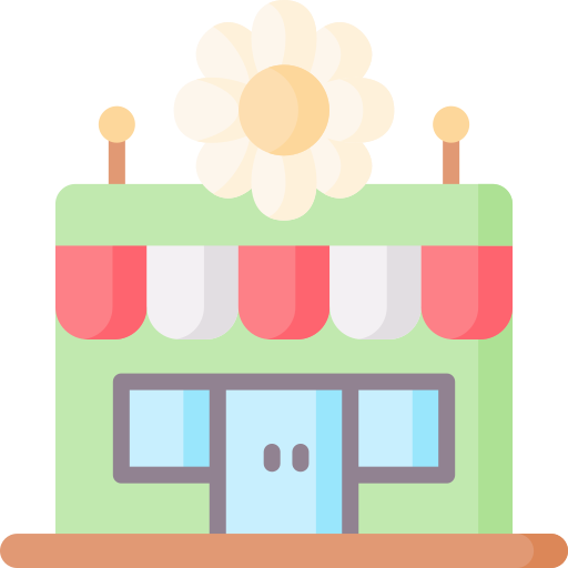 tienda de flores icono gratis